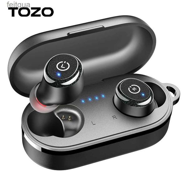 Auriculares para teléfono celular TOZO 2024 T10 Auriculares inalámbricos verdaderos Bluetooth 5.3 Aplicación personalizada 16 EQ con 55 horas de reproducción prolongada Auriculares resistentes al agua YQ240202