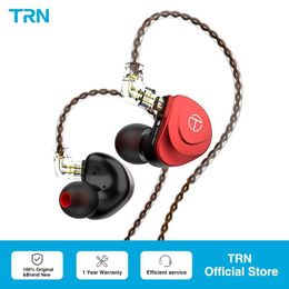 Mobiele Telefoon Oortelefoon TRN V90S 5BA + 1DD Metalen Hoofdgedragen Hybride HIFI Bass Oordopjes In Ear Monitor Ruisonderdrukking Oordopjes Sport oordopjes Q240321