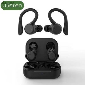Tuur draadloze oordopjes Bluetooth 5.1 hoofdtelefoon bas stereo oortelefoon in het oor met oorhaak aanraakbediening sportheadsets met microfoon YQ240304