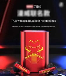 Écouteurs pour téléphones portables TWS Anime Super-héros casque PUNK personnalisé Bluetooth 5.3 casque levage Cosplay actif suppression du bruit écouteurs YQ240304