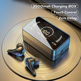 Auriculares para teléfono celular TWS Bluetooth 5 0 3500mAh Caja de carga Auriculares inalámbricos 9D Estéreo Deportes Auriculares impermeables Auriculares con micrófono L221114