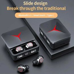 Écouteurs pour téléphones portables TWS M90 Casque sans fil Bluetooth 5.3 Casque à réduction de bruit Casque de jeu à commande tactile HIFI Stéréo Q240321