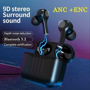 Écouteurs pour téléphones portables TWS True Wireless Earbuds Casque de haute qualité Bluetooth 5.2 Écouteur mains libres ANC.ENC Casque antibruit YQ240219