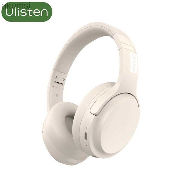 Écouteurs pour téléphones portables Ulisten Casque Bluetooth sans fil sur l'oreille Casque pliable Écouteur basse profonde 5.3 BT 40 heures d'autonomie de la batterie Écouteurs de jeu YQ240304