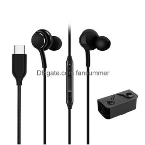 Écouteurs de téléphone portable USB-C JACHPHONES CASSE CASSEMENT POUR NOTE 10 Plus S20 TRA GALAXY A8S A9S TYPE C DROP DROP EIRPHEL