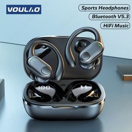 Écouteurs de téléphone portable Voulao TWS Bluetooth 53 avec casque sans fil MIC HIFI STÉRÉO ELÉBUDS EARBUDS RÉDUCTION DU NORT