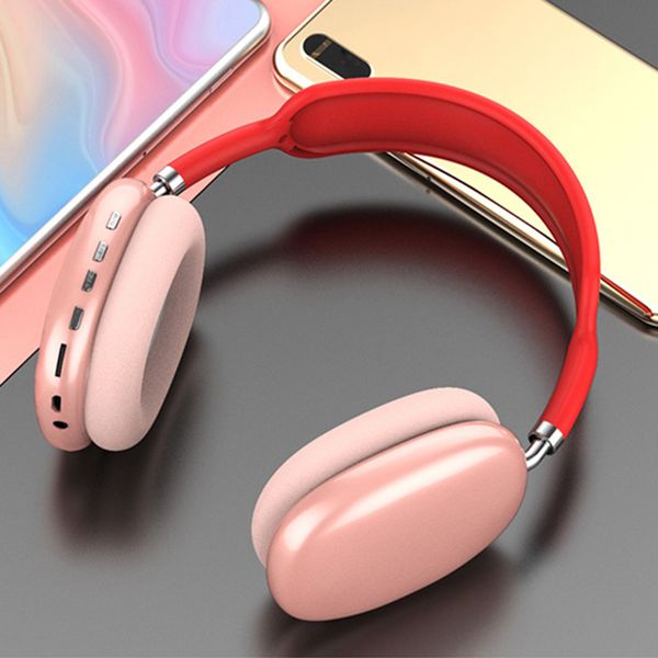 Auriculares de teléfonos celulares Auriculares Bluetooth inalámbricos Cancelación de ruido Subwoofer Subwoofer Eardphones Azuelo de juegos plegados de juego plegados Running 2