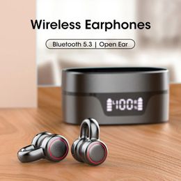 Auricolari auricolari Wireless Wireless Bluetooth 5 3 Open Ear TWS Earbuds per auricolari per sport Smart Rumore Annullamento Air Air Conduction 231128