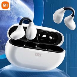 Auriculares para teléfono celular Auriculares inalámbricos Mijia Nuevo Earclip Bluetooth 5.3 Auriculares Pendiente Deportes Auriculares de conducción ósea Auriculares impermeables Q240321