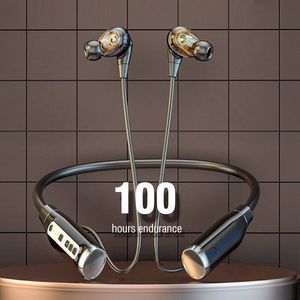 Écouteurs de téléphone portable Casque sans fil Tour de cou Écouteur Bluetooth 100 heures de batterie longue avec Microphon Auriculares Casque de sport Réduction du bruit 230412
