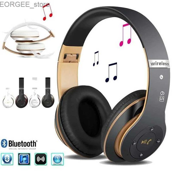 Écouteurs de téléphones portables Écouteurs sans fil Sport Bluetooth 5.0 Écouteur Poldable Wirele Handsfree Caser Earts têtes Téléphones Téléphones pour iPhone Y240407