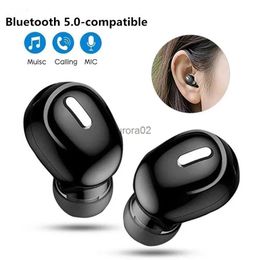 Mobiele telefoon koptelefoon X9 Draadloze hoofdtelefoon Bluetooth 5.0 met microfoon Enkel oor Sport Waterdicht TWS Oordopjes Handsfree headset YQ240219