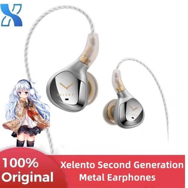 Auriculares para teléfono celular Xelento Metal de segunda generación IEM Auriculares originales HIFI Reducción de ruido Monitoreo Tesla Controlador MMCX Plugin Auriculares T9ie IE900 Q240321