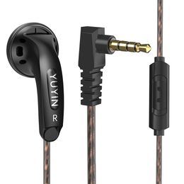 Auriculares para teléfono móvil Y100, auriculares con cable para ordenador, teléfono móvil, auriculares universales de cabeza plana, llamada de voz musical con micrófono de 3,5mm