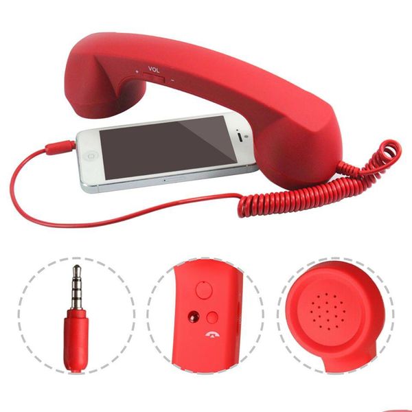 Pantalla de teléfonos celulares Accesorios móviles Purles retro antadradiación para todos los dispositivos del receptor telefónico.