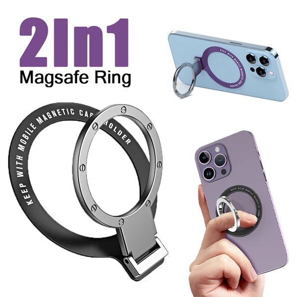 Magsafe – anneau de support pour téléphone portable, poignée de doigt, degré de Rotation, béquille Compatible avec iPhones, chargement sans fil
