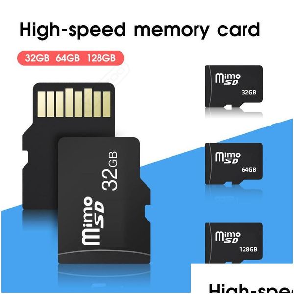 Cartes mémoire de téléphone portable Carte Micro TF USB Micro TF 128m 256 Mo 1 Go 2 Go 4 Go 8 Go 16 Go 32 Go de lecteur flash SD pour la surveillance des smartphones Otqys