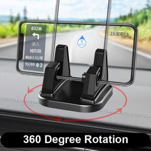 Cell Phone Mounts Holders 360 Degree Rotate Car Cell Phone Holder Dashboard Sticking Universal Stand Mount Bracket For Mobile Phone Car accessories P230316