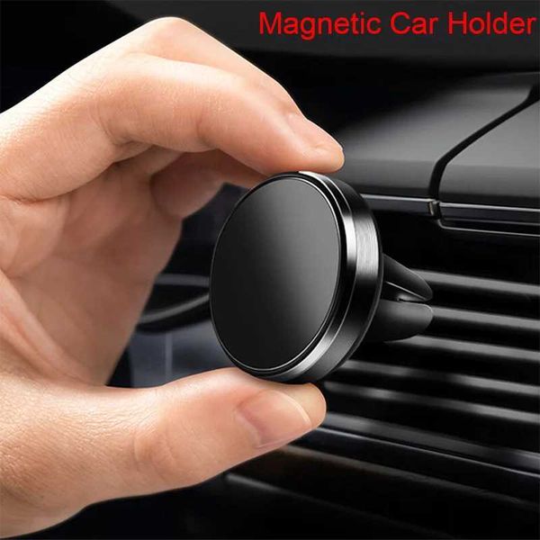 Le téléphone portable monte les supports de téléphone magnétique de voiture magnétique Magnet Smartphone Stand Cell GPS Prise en charge de l'iPhone 14 13 12 xr Mi Huawei