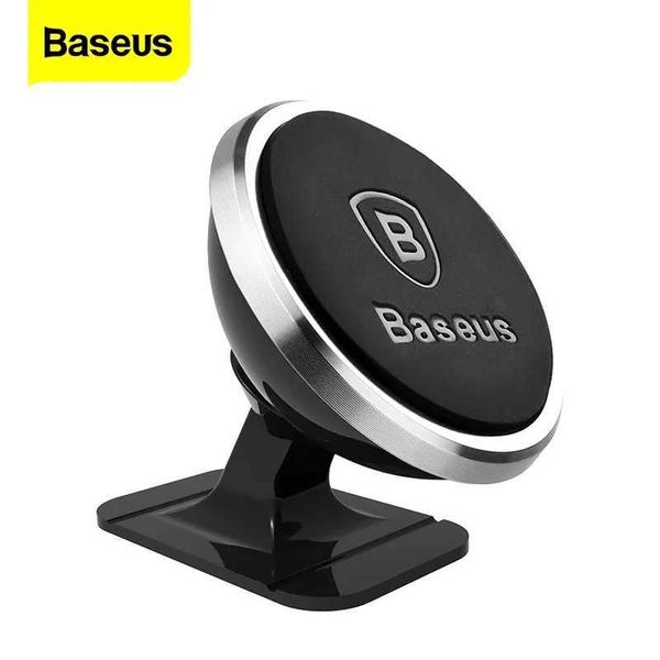 Téléphone portable supporte BaseUs Magnetic Car Phone Teledder pour iPhone 12 11 x Samsung Magnetic Car Phone Dectein Y240423