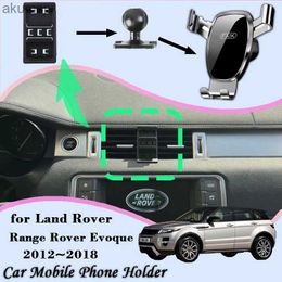 Soportes para teléfono celular Soporte para teléfono móvil para automóvil para Land Rover Range Rover Evoque L538 ~ 2018 Soporte de ventilación de aire GPS Soporte de gravedad Accesorios YQ240110
