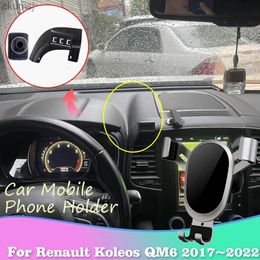 Mobiele Telefoon Mounts Houders Auto Mobiele Telefoon Houder voor Renault Koleos QM6 HC 2017 ~ 2022 Air Vent Clip Lade stand Ondersteuning Sticker Accessoires YQ240110