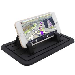 Supports de téléphone portable Support de téléphone de voiture Support universel anti-dérapant en silicone Tapis de tableau de bord Support de téléphone portable GPS Support de smartphone pour voiture bureau maison 240322