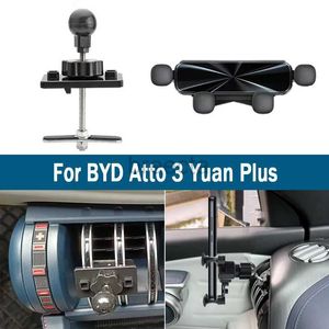 Mobiele Telefoon Mounts Houders Auto Telefoon Houder Mobiele Mobiele Telefoon Ondersteuning Luchtuitlaat Clip Mount voor BYD Atto 3 Yuan plus 240322