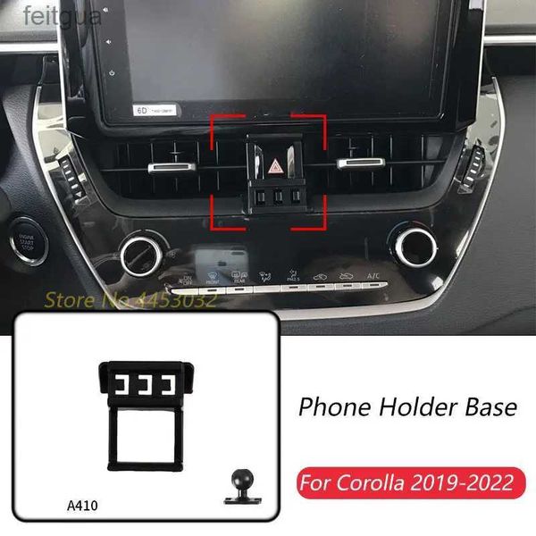 Supports de téléphone portable Base de support de téléphone de voiture supports spéciaux pour Toyota Corolla 2019-2022 accessoires de Base de support de sortie d'air fixe avec rotule 17mm YQ240130
