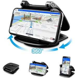 Mobiele telefoonhouders Houders Mobiele telefoonhouder voor auto-upgrade 360 draaibare telefoonhouder voor dashboard Horizontaal Verticaal Kijkvriendelijk Telefoonhouder voor in de auto 240322