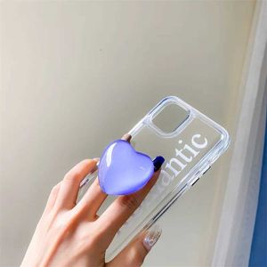 Téléphone portable supporte les supports Crystal Glass Korea Griptok Pliage Téléphone Pliant Stand Cartoon Téléphone Ring Grip Tok pour iPhone Huawei Griptok Bracket