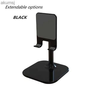 Supports de téléphone portable Support de téléphone portable en métal de bureau personne paresseuse Support de téléphone portable réglable tablette universelle Mini taille Support de télévision en direct noir YQ240110