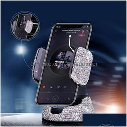 Mobiele Telefoon Houders Houders Dhs Diamond Inlay Universele Auto Mobiele Telefoon Houder Beugel Voorruit Mobiele Mount Smartphone Stand Fori P Dhvlh