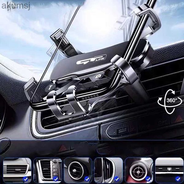 Supports de téléphone portable pour Ceed Rio Gtinger Gt Gtline Support de téléphone en métal Support de téléphone portable de Navigation de voiture Support de Support accessoires de voiture YQ240110