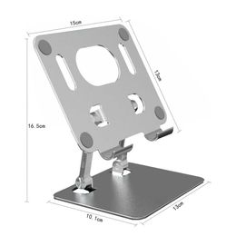 Soportes de montaje de teléfonos celulares Tableta de disipación de calor Tablero plegable Al-Altoy Ergonomics de escritorio de escritorio de un teléfono de escritorio de 4-12 pulgadas