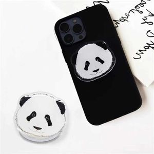 Téléphone portable supporte les supports de coréen coréen Cartoon mignon Panda Magnetic Grip Tok Tok Griptok Phone Stand Solder Support pour iPhone pour Pad Magsafe Smart Tok