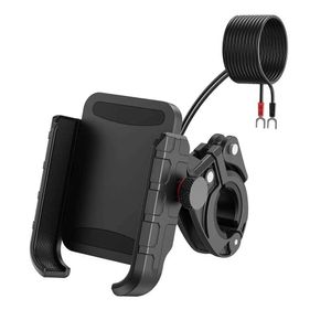 Téléphone portable supporte les supports de mâchoire à la mâchoire imperméable vélo |Moto |Scooter |Cycle |Support de support de téléphone mobile à vélo avec rotation 360 pour les cartes et le GPS Y240423