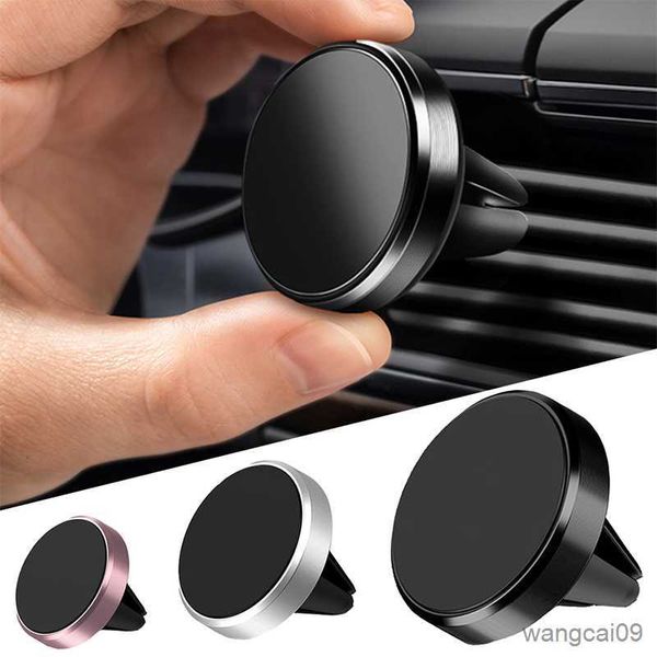 Soportes para teléfonos móviles Soporte magnético para teléfono en el coche GPS Soporte magnético para montaje en aire Soporte para teléfono móvil para coche Accesorios para coche Adhesivo magnético interior para coche R230605