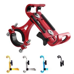 Supports de téléphone portable Supports de vélo de moto en métal Support anti-dérapant en alliage d'aluminium Clip GPS Support de vélo pour tous les smartphones Dro Otdeg