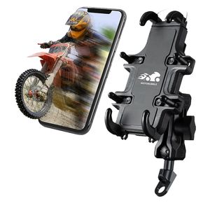 Supports de téléphone portable Support de téléphone de moto avec amortisseur de vibrations Support de téléphone de guidon de moto pour moto scooter ATV pour 3,5 '' - 7,2'' 230826