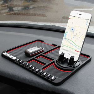 Téléphone portable supporte les supports en silicone voiture antidérapante