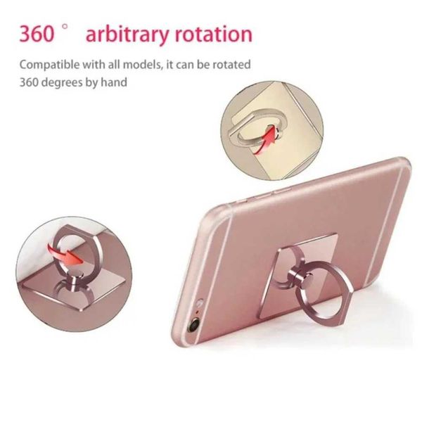 Le téléphone portable monte les supports de smartphone plus épais du smartphone Smartphone Ring Solder pour le téléphone mobile Pièces de smartphone Cell Smart Phone Ring Transparent Clip Socket Stand