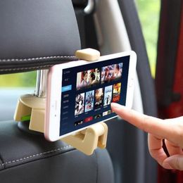 Supports de téléphone portable Crochets universels pour appuie-tête de voiture avec support pour téléphone Siège arrière pour IPhone Samsung Huawei Support Mobile Siège arrière Kid Clip Stand Mount