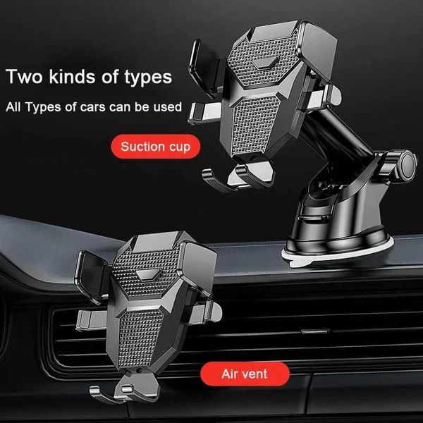 Téléphone portable supporte les supports de téléphone de voiture universel de voiture flexible 360 Rotation du pare-brise pour iPhone Mobile Stand Téléphone en voiture