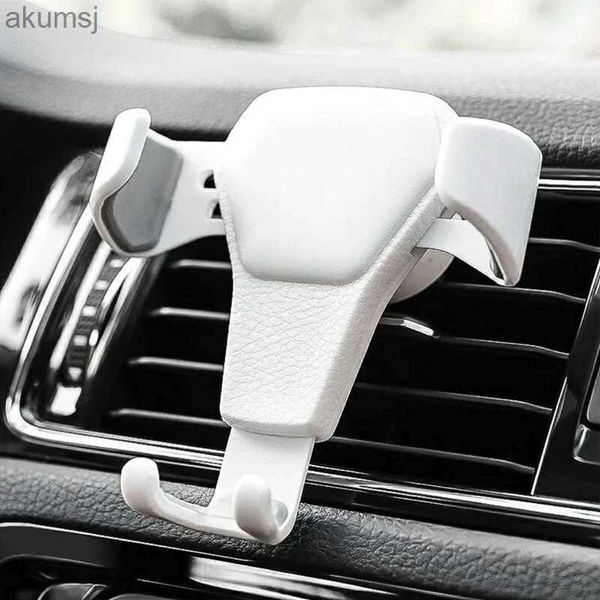 Soportes para teléfonos celulares Soportes Universal Gravity Car Phone Rotate Holder Auto Air Vent Clip Mount Outlet Soporte para teléfono móvil Soporte para teléfono celular Soporte YQ240110