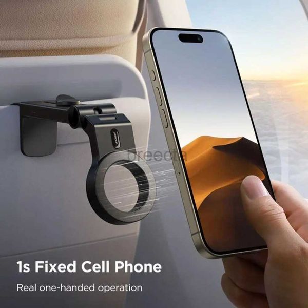 Supports de téléphone portable Support de téléphone portable magnétique universel essentiels de voyage support de téléphone d'avion mains libres à Rotation Flexible pour téléphone AppIe 15 Pro 240322