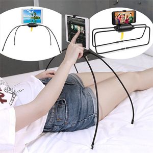 Supports de téléphone portable Support de téléphone portable universel Clip d'araignée flexible pour Ipad Tablet Lazy Home Bed Support de montage de bureau Smartphone Stan