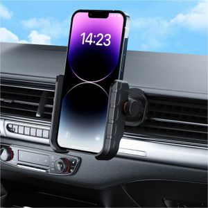 Mobiele telefoonbevestigers houders geüpgraded-2e generatie Universal Phone Holder voor auto-lucht ventilatieauto mount voor iPhone 14-serie/14 Pro Max/13 Series/12-serie/Y240423