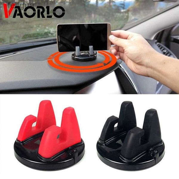 Supports téléphone portable VAORLO 360 degrés Support de téléphone de voiture en Silicone souple tapis antidérapant Support de téléphone portable Support de Support de tableau de bord GPS de voiture YQ240130