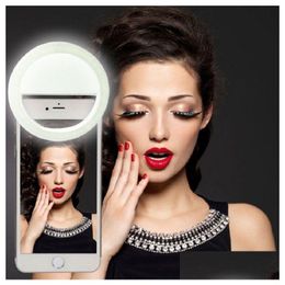 Photographie de téléphone portable Accessoires Fabricant Charges LED Flash Beauty Fill Fill Lamp Selfie Lampe extérieure lumière rechargeable pour tous les mo dhkts